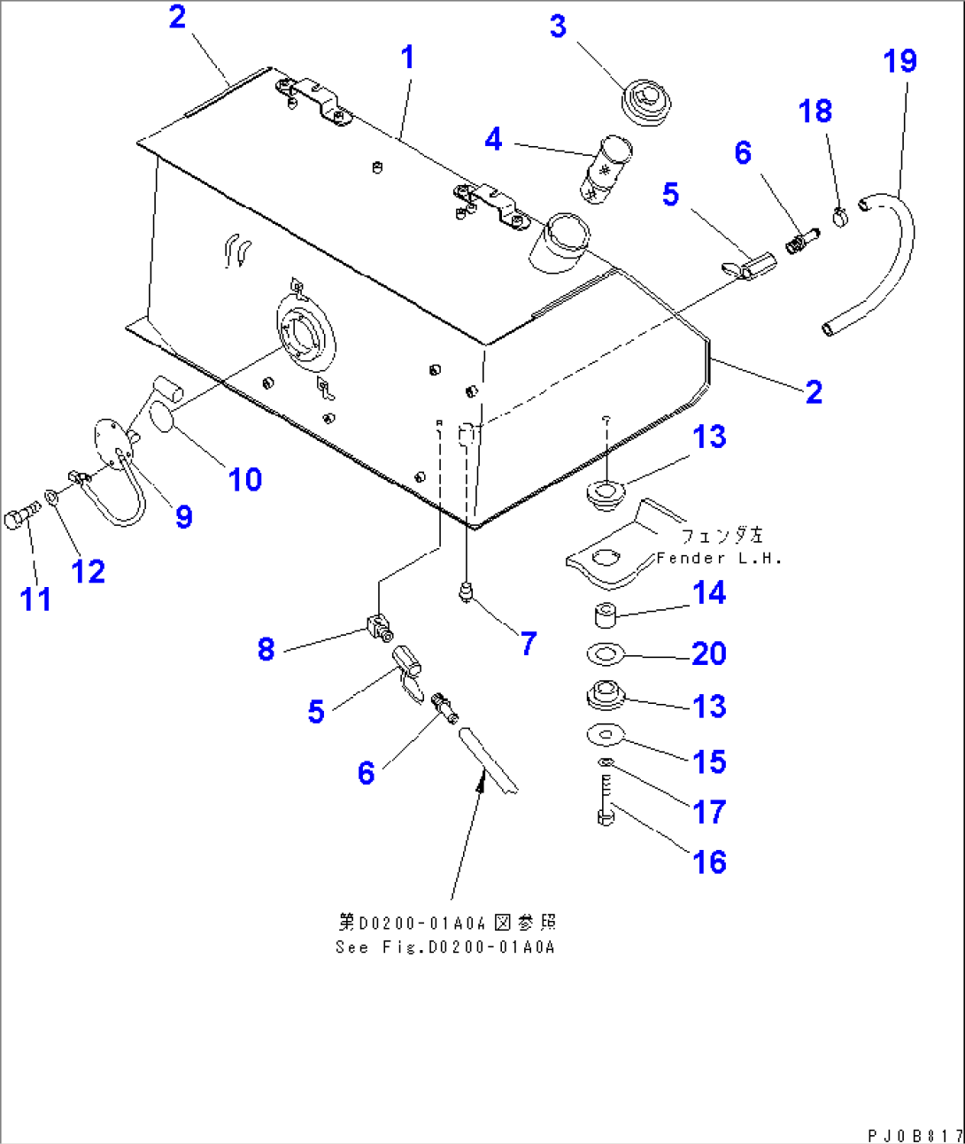 FUEL TANK(#4001-)