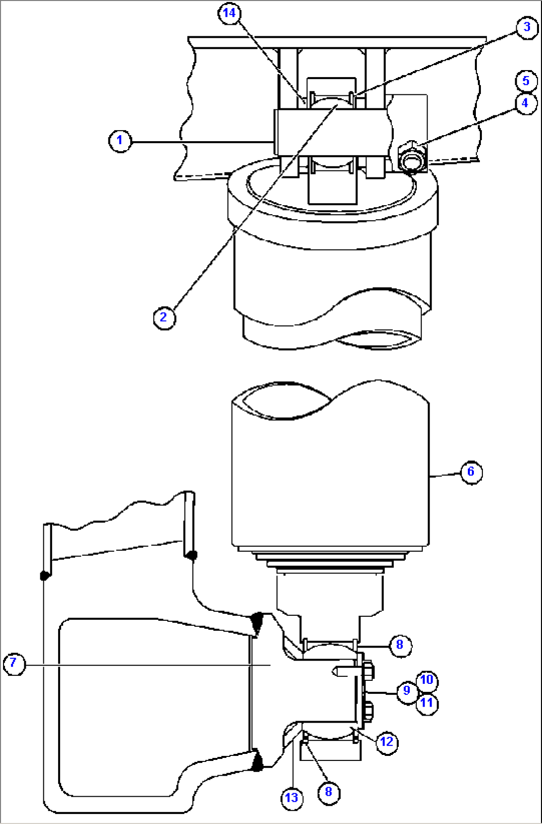 HOIST CYLINDER & MOUNTING
