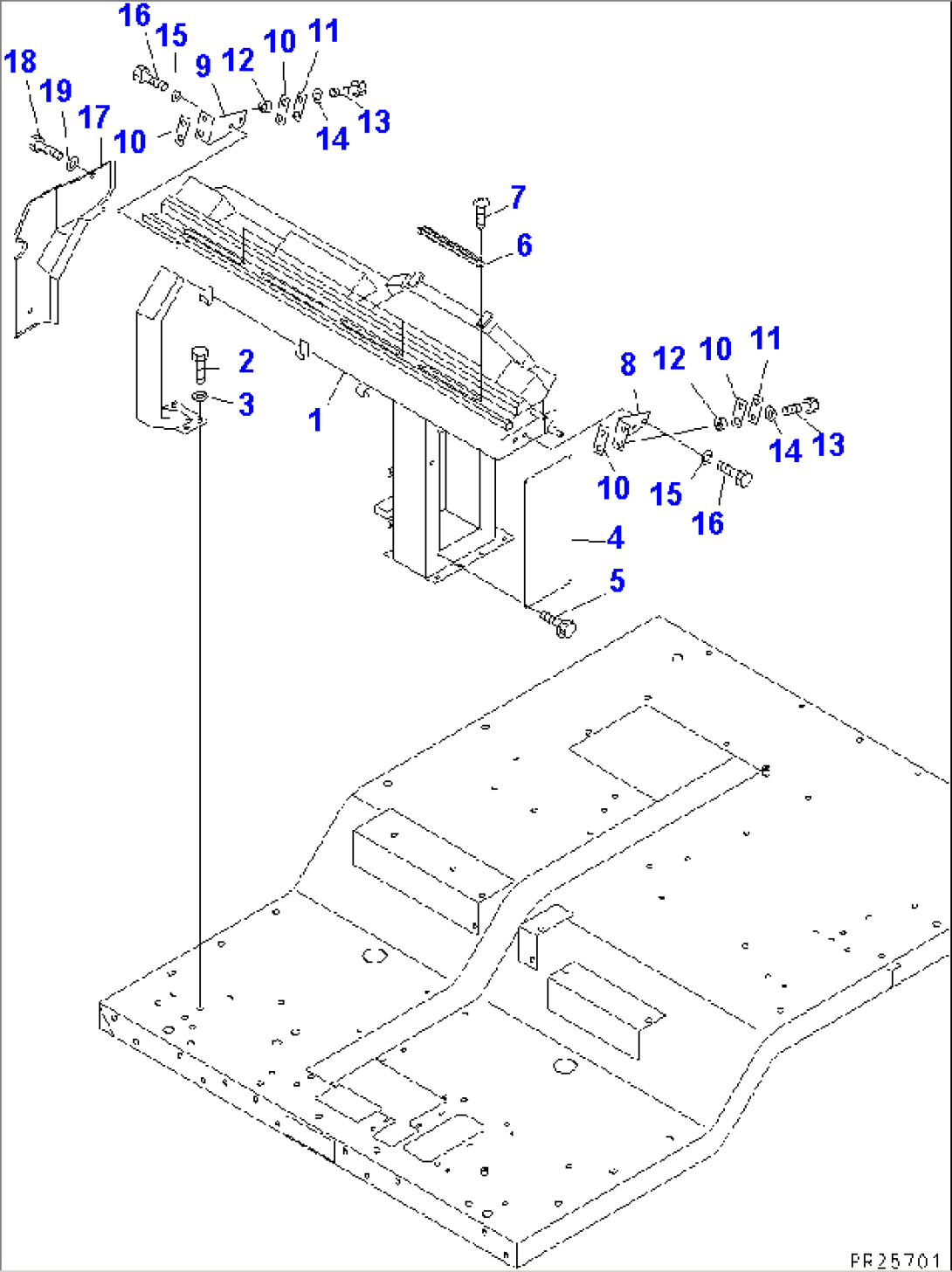 CAB INTERIOR (DASUBOARD) (1/2) (WITH PAYLOAD METER)(#4626-)