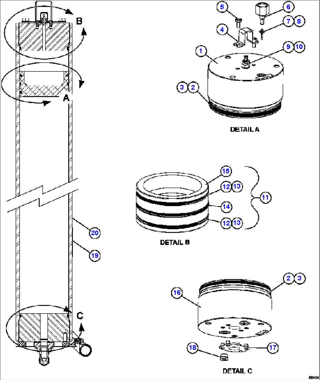 STEERING ACCUMULATOR ASSEMBLY 58C-60-00200