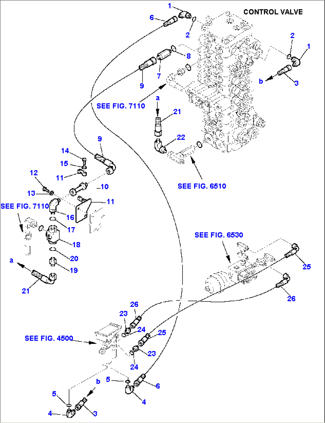 HYDRAULIC PIPING (FOR ATTACHMENT) (1/3)