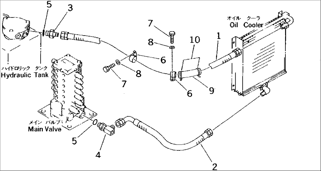 OIL COOLER LINE (FOR ATTACHMENT)(#45001-52373)