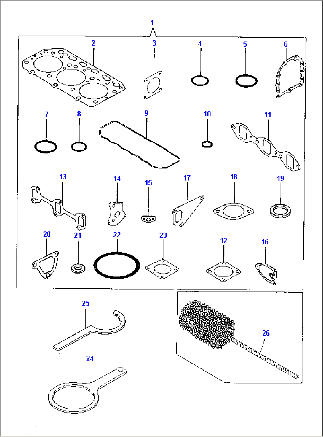 GASKET SET (OPTIONAL) - TOOL