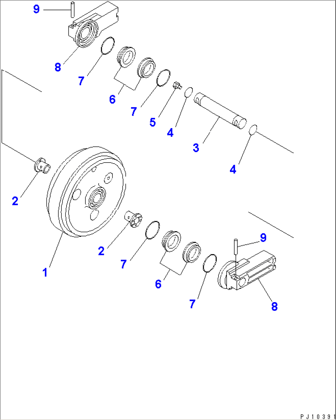 FRONT IDLER(#11003-11044)