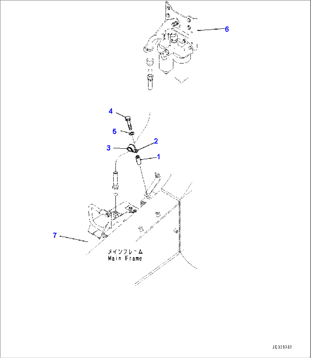Fuel Piping, Water Separator to Filter R.H. (#8173-)