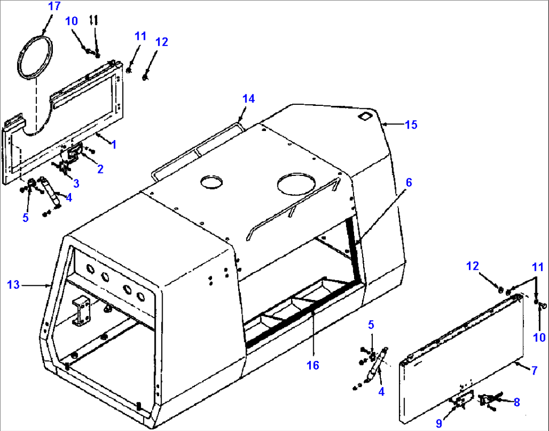 FIG. M5130-01A2 HOOD SIDE - S/N 210568 AND UP