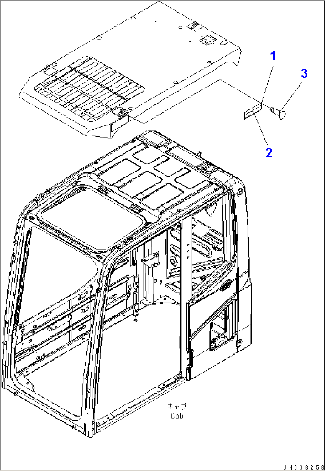 CAUTION PLATE (FOR LV2 GUARD) (ENGLISH)(#20347-)