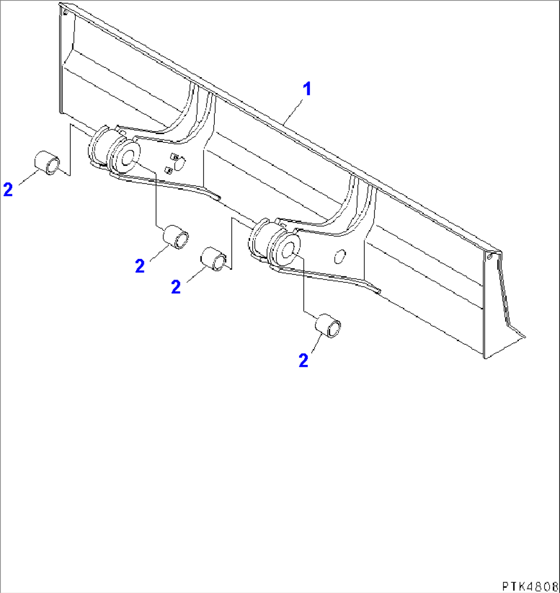 BLADE (FOR FRONT OUTRIGGER OR REAR DOZER)