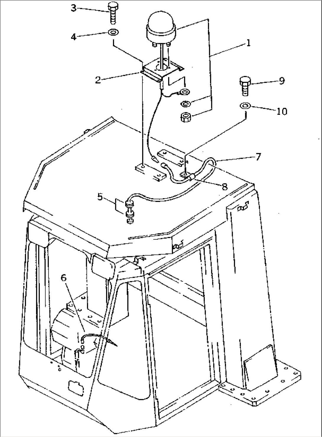 BEACON LAMP (FOR ROPS CANOPY)