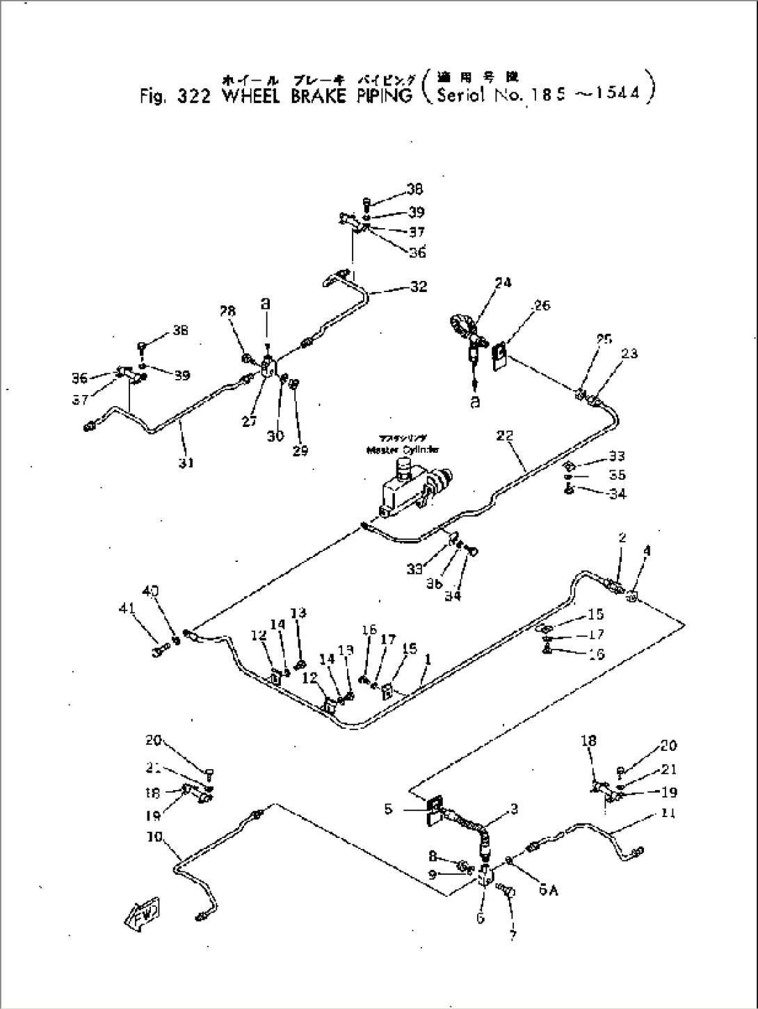 WHEEL BRAKE PIPING(#801-1544)