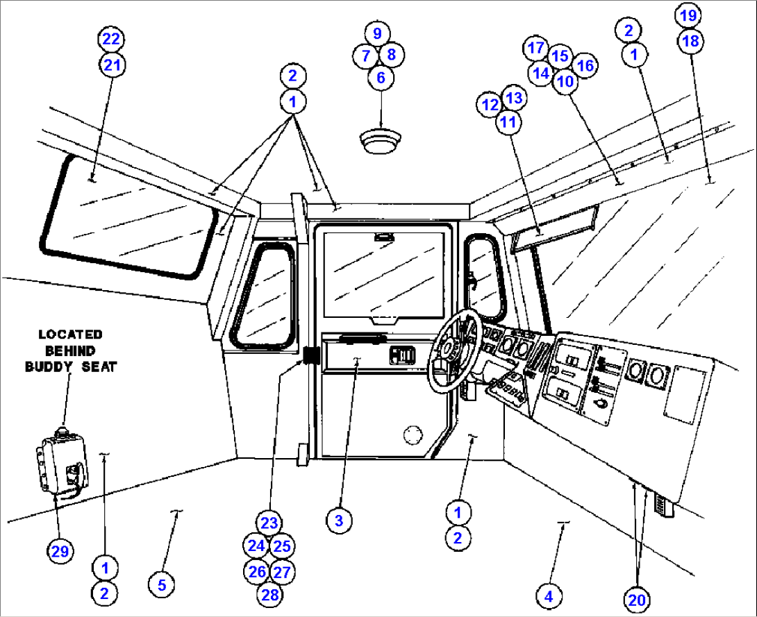 CAB ASSEMBLY - 2 (EF7080)