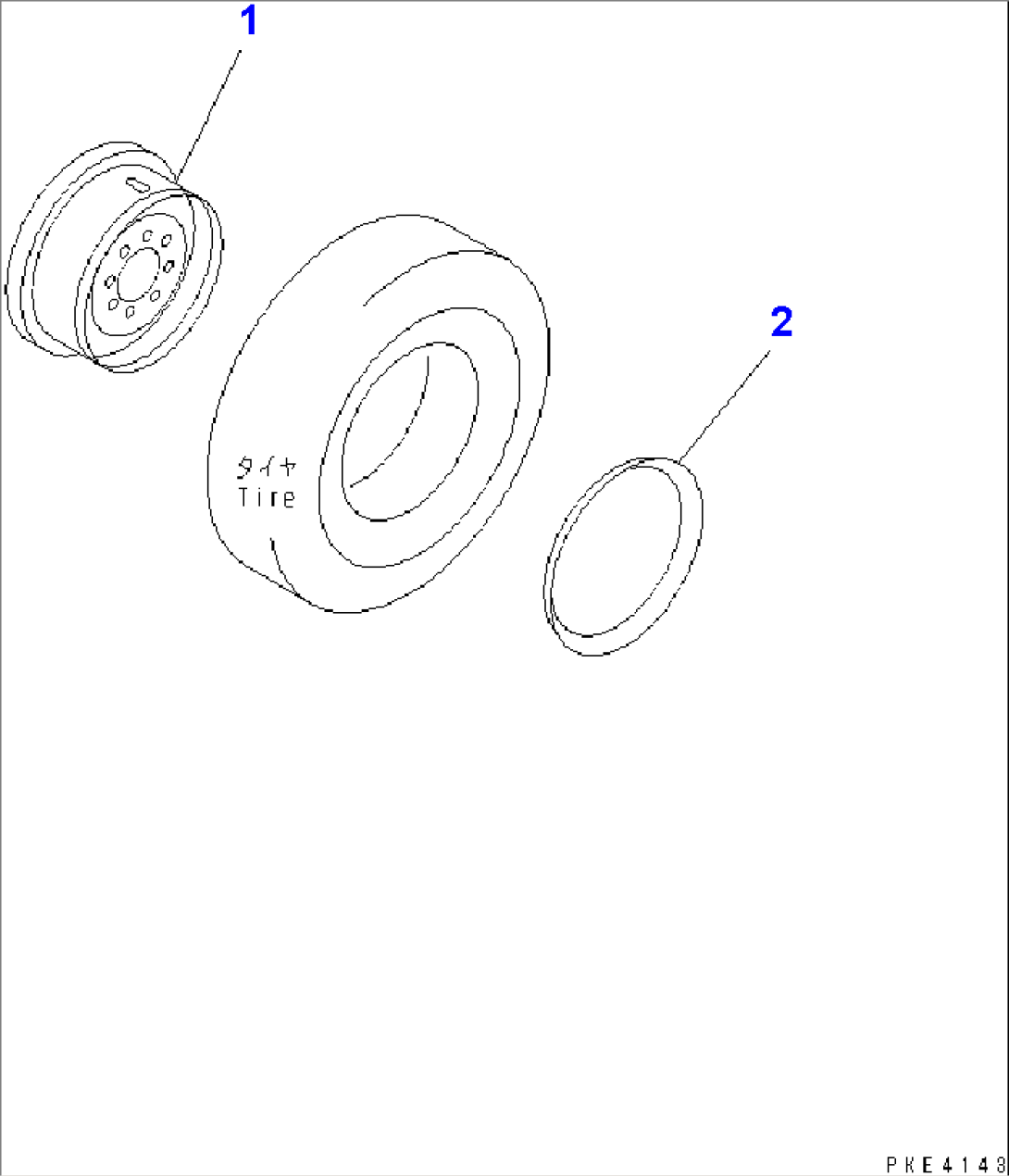 WHEEL¤ 10.00-20 (FOR SOLID TIRE)