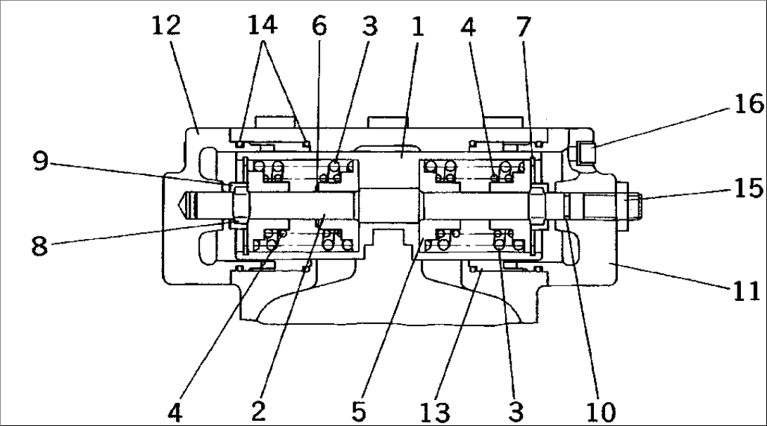 MAIN PUMP (PISTON PUMP INNER PARTS) (LEANING CYLINDER)