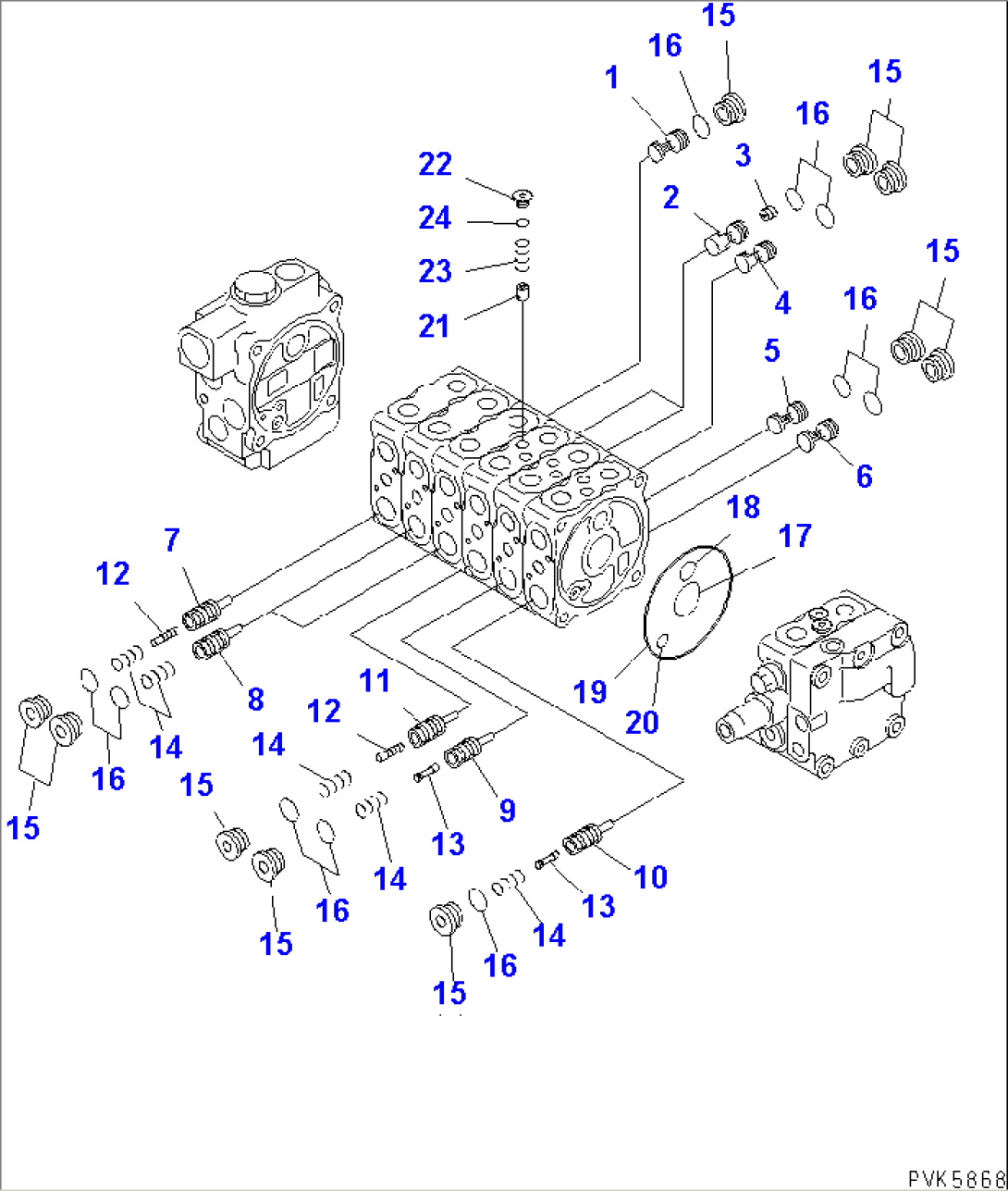 MAIN VALVE (7-VALVE) (2/7)