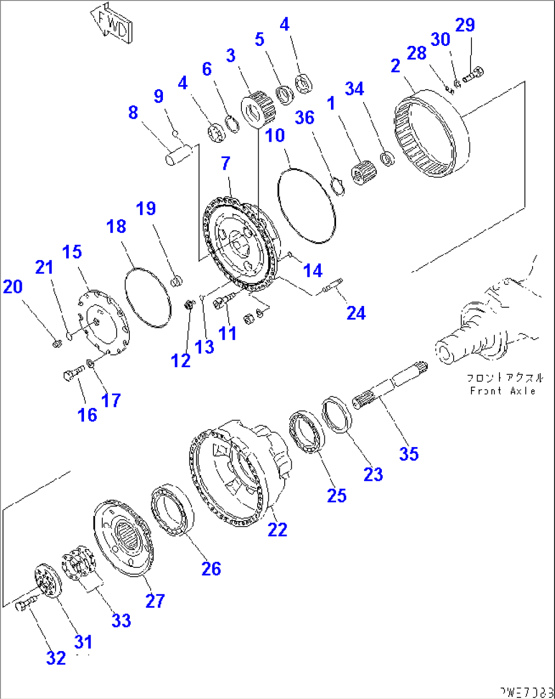 FRONT AXLE (FINAL DRIVE)
