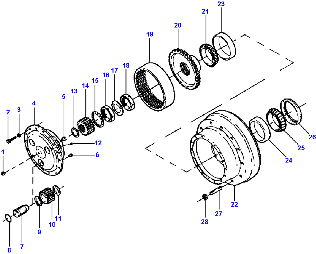 FRONT & REAR DRIVE AXLE PLANETARY ROCKWELL AXLE