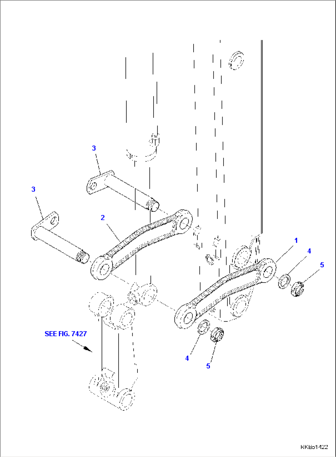 BUCKET LINK (WITH TELESCOPIC ARM) (1/2)