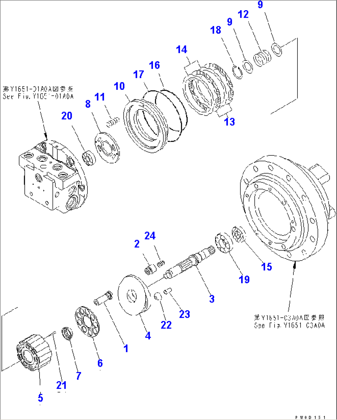 TRAVEL MOTOR (2/3)