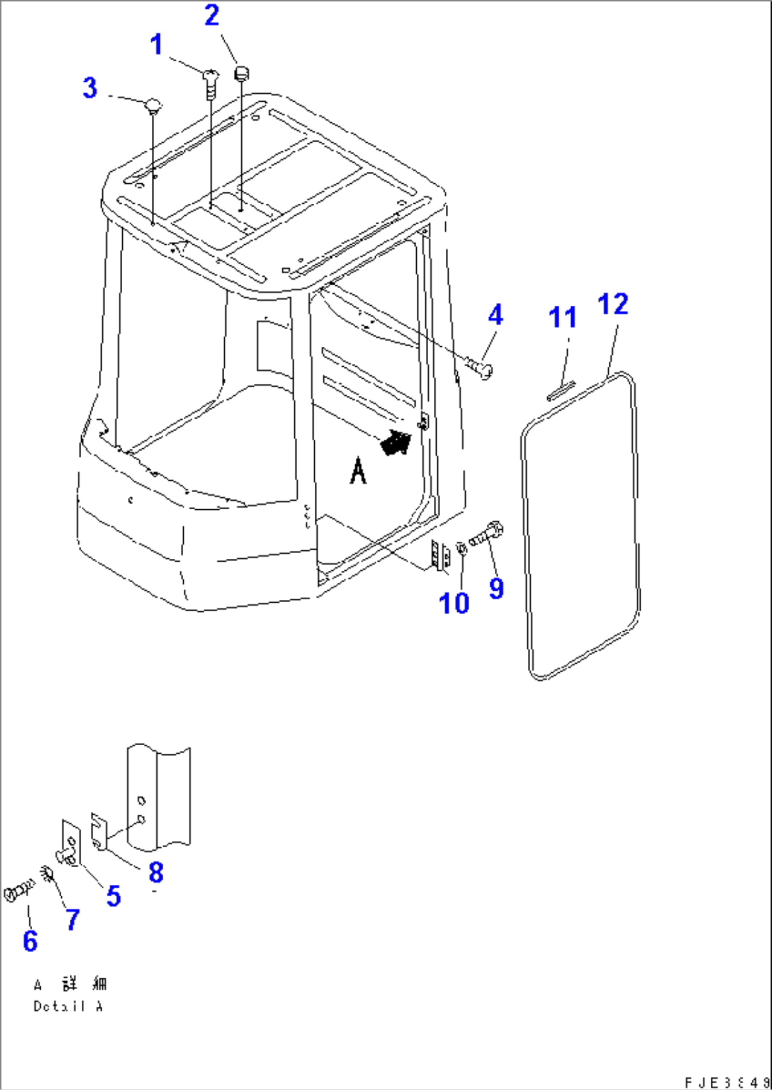 ROPS CAB (CAP AND DOOR LOCK)