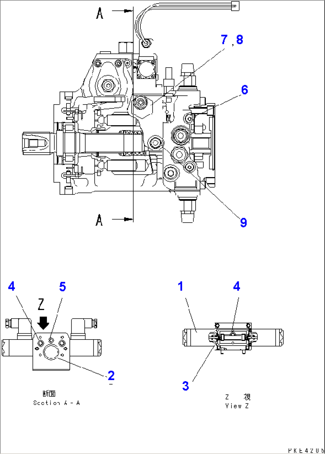 HST PUMP (INNER PARTS¤ 3/7)(#10001-11506)