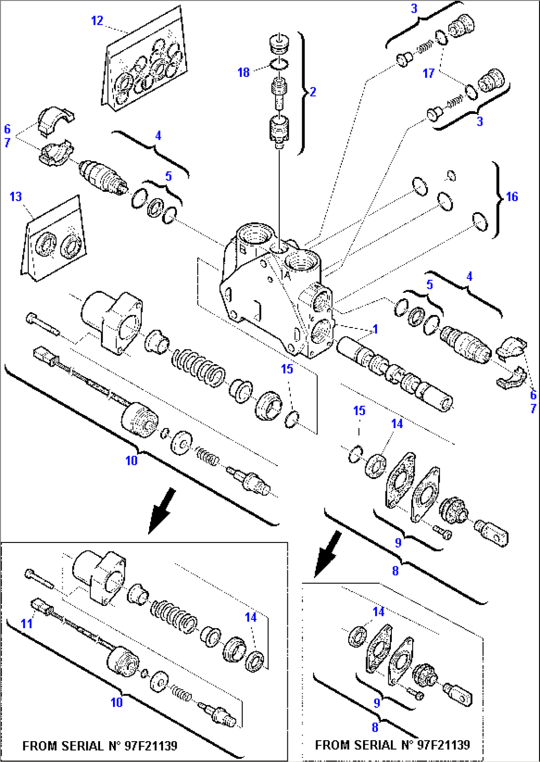 SHOVEL CONTROL VALVE (WITH RETURN TO DIG)(4/4)
