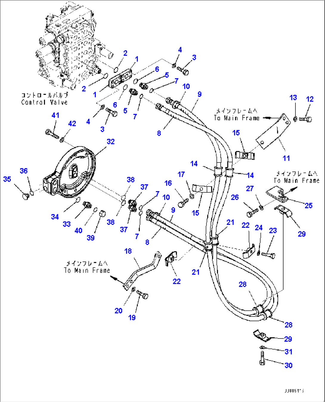 Rotor Tilt Piping (#1006-)