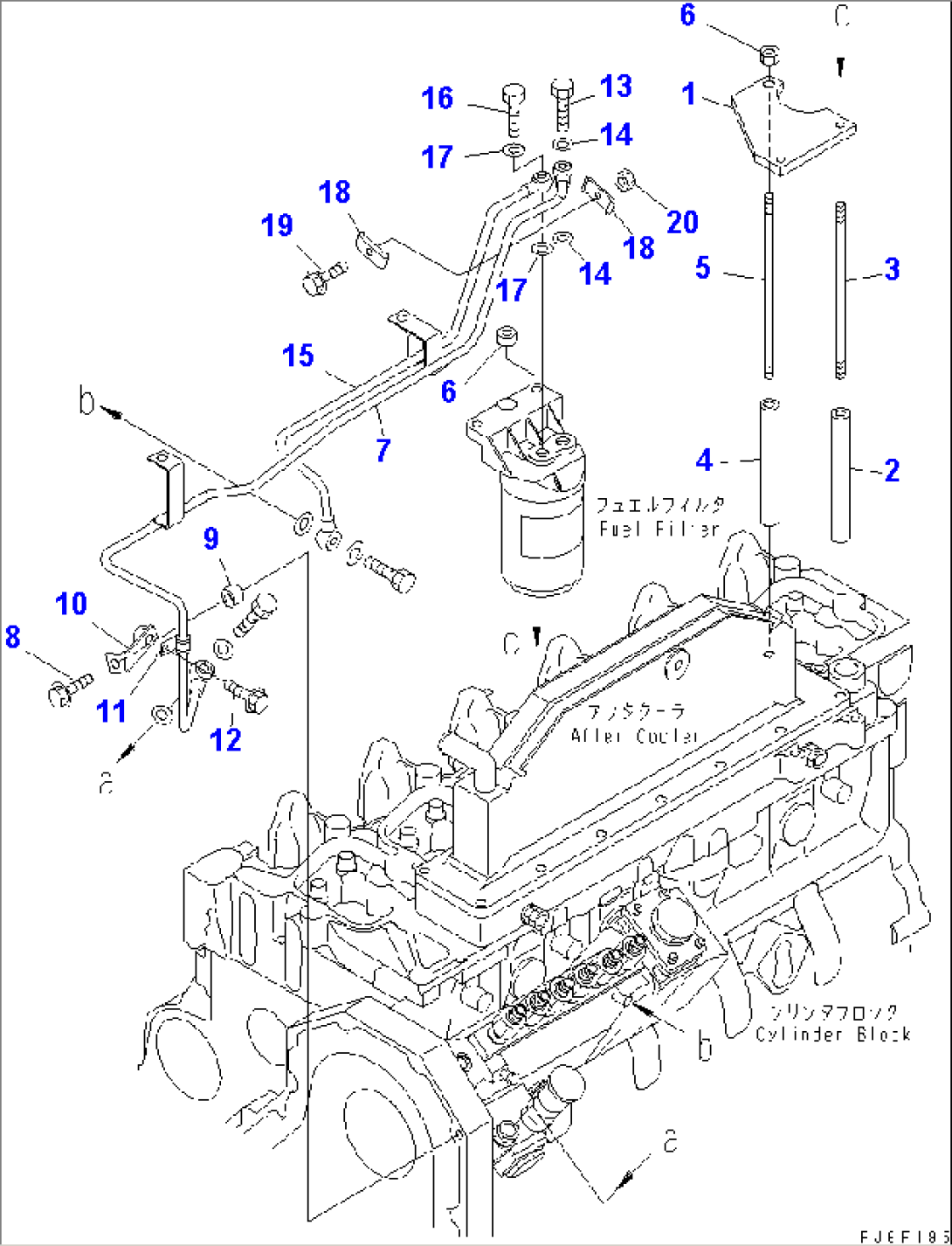 FUEL FILTER MOUNTING AND PIPING(#26291075-)
