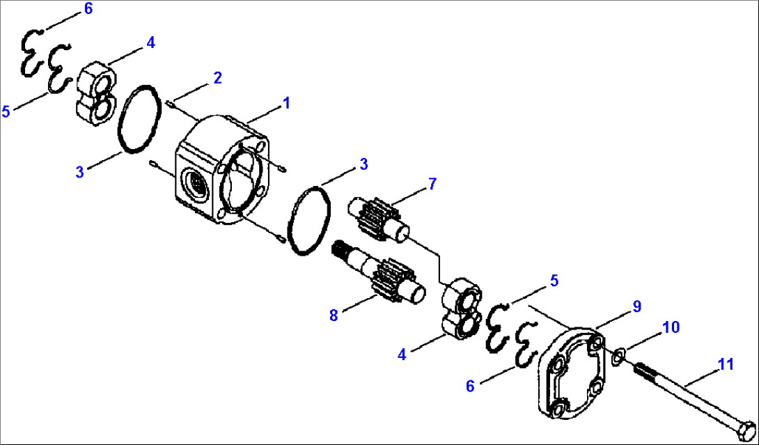 FIG. H0210-01A2 HYDRAULICS - REAR PUMP