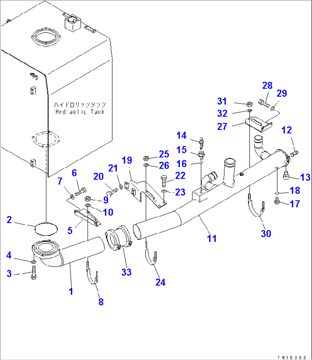SUCTION PIPING (HYDRAULIC TANK)