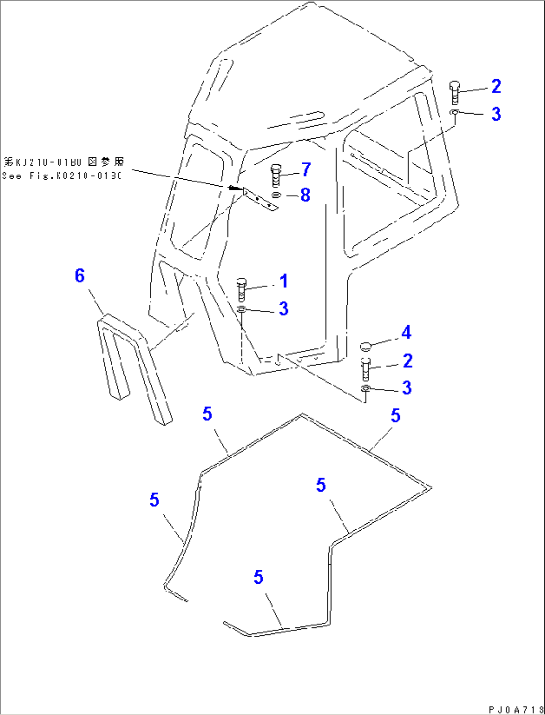 CAB (MOUNT BOLT AND SEAL) (NORTH AMERICA SPEC.)(#63403-65000)