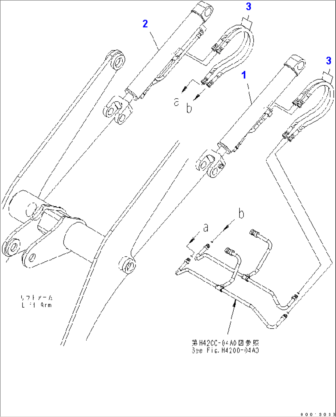 LIFT CYLINDER (LIFT CYLINDER AND PIPING)