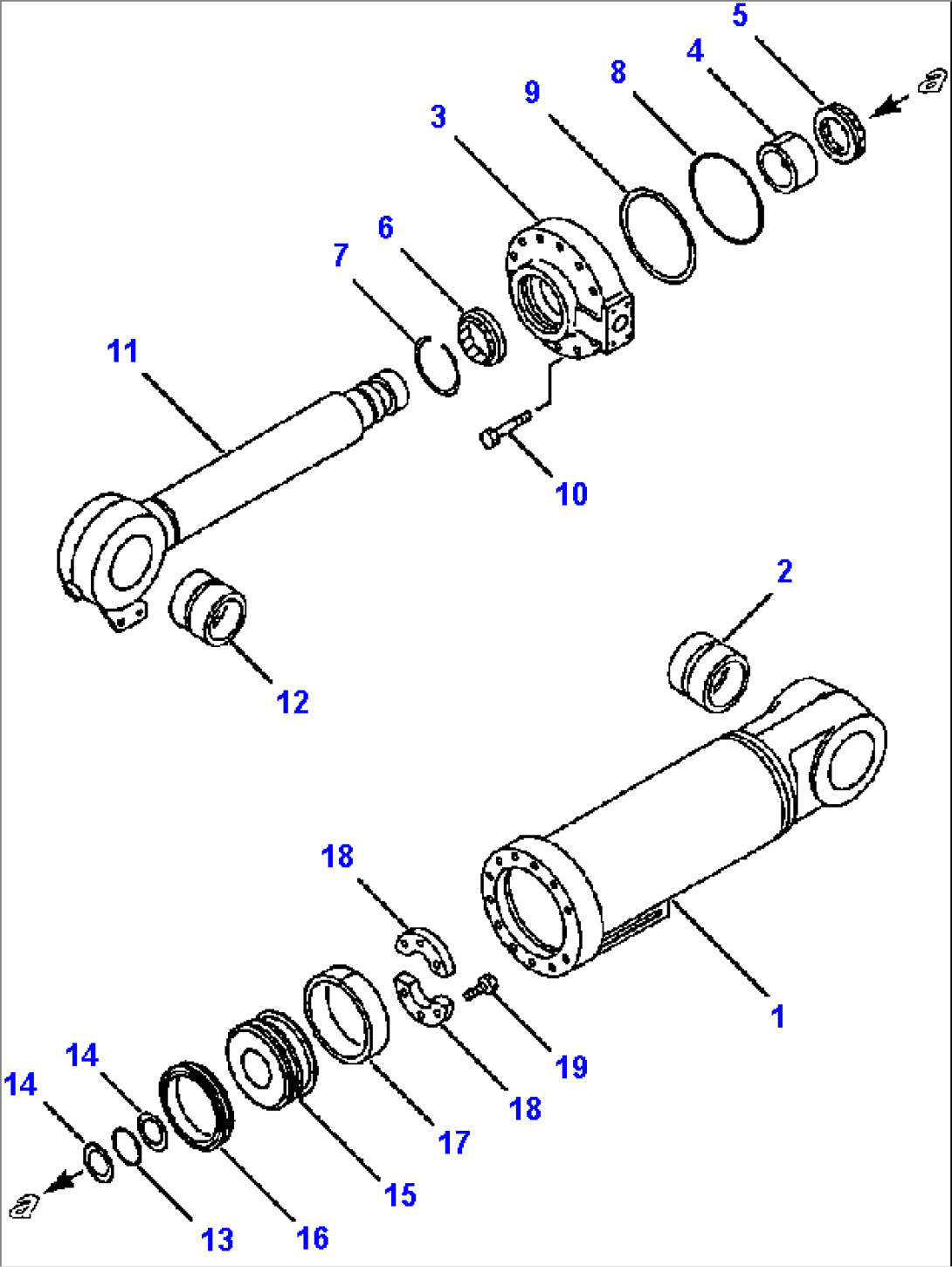 FIG NO. 6312 BUCKET CYLINDER HI-LIFT BOOM