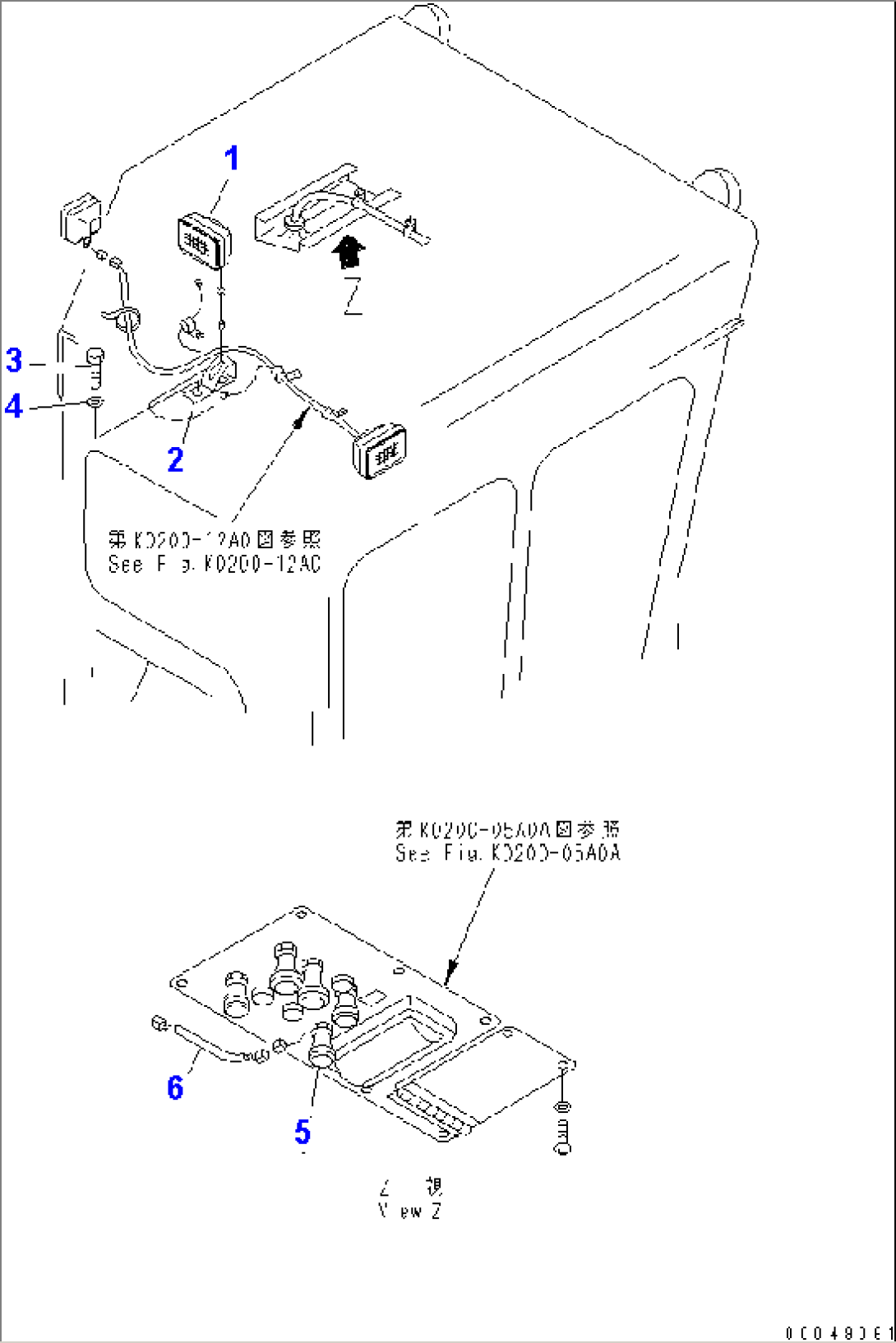 CAB (FOG LAMP) (WITH COMBUSTIBLE HEATER) (SAFETY REGULATION FOR C.I.S.)(#37833-)