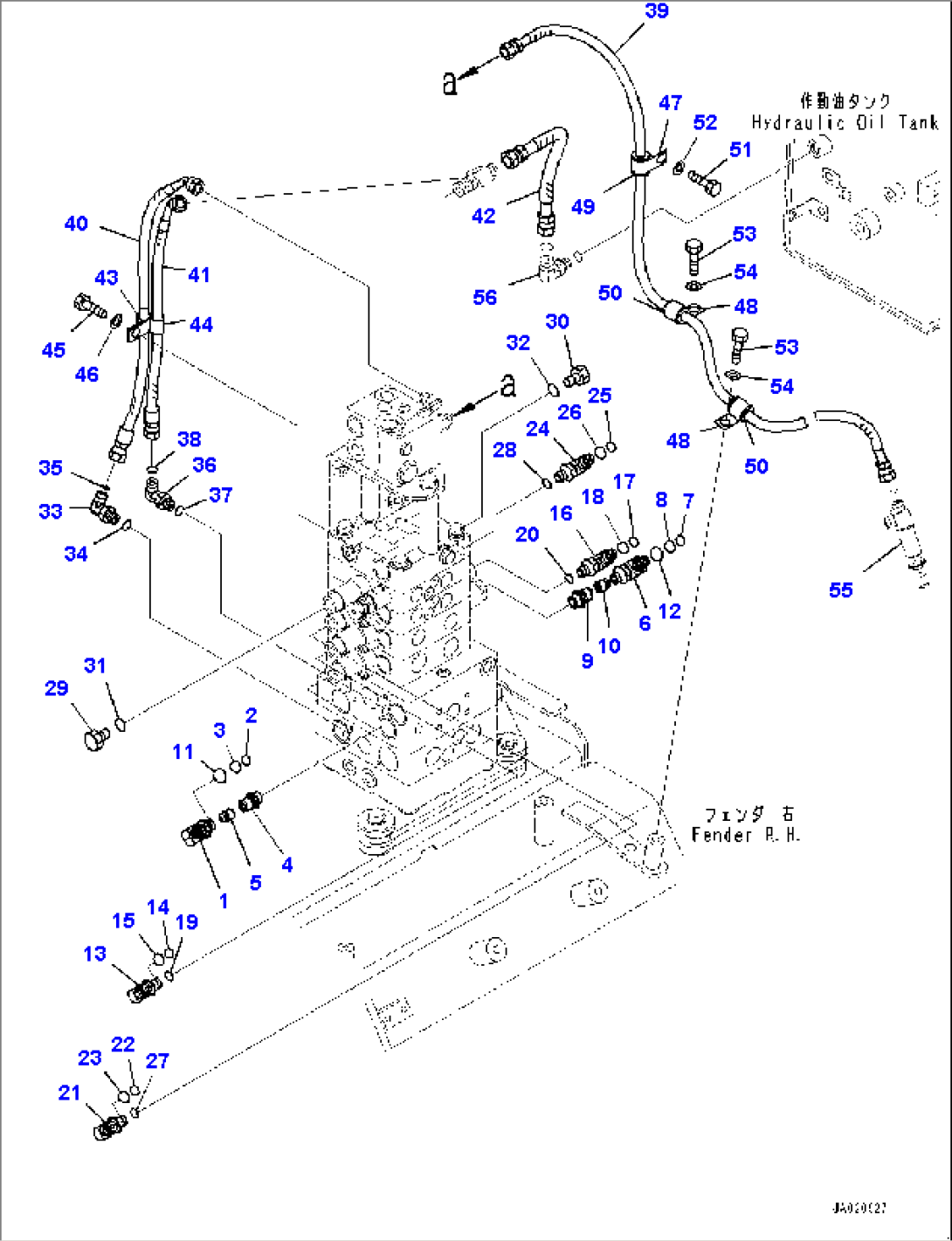 Fender Group, Control Valve Steering Piping (#80090-)