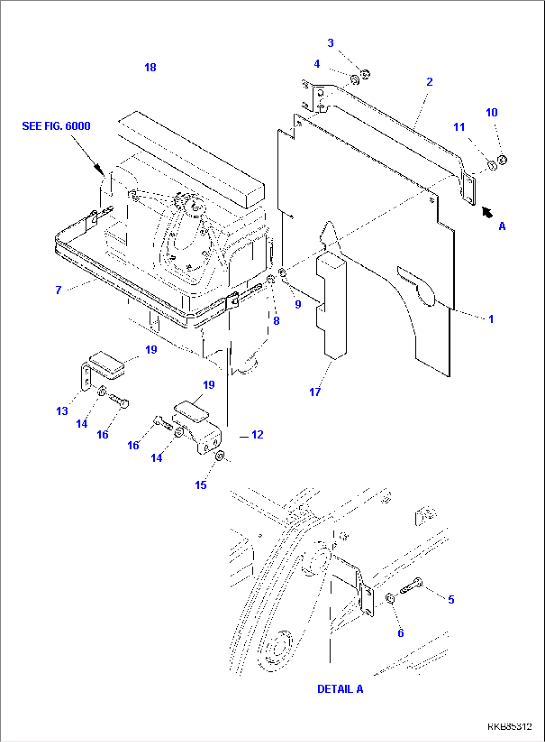 HYDRAULIC OIL TANK FIXING
