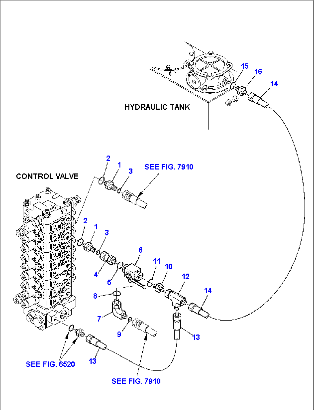 HYDRAULIC PIPING (ATTACHMENT LINE)