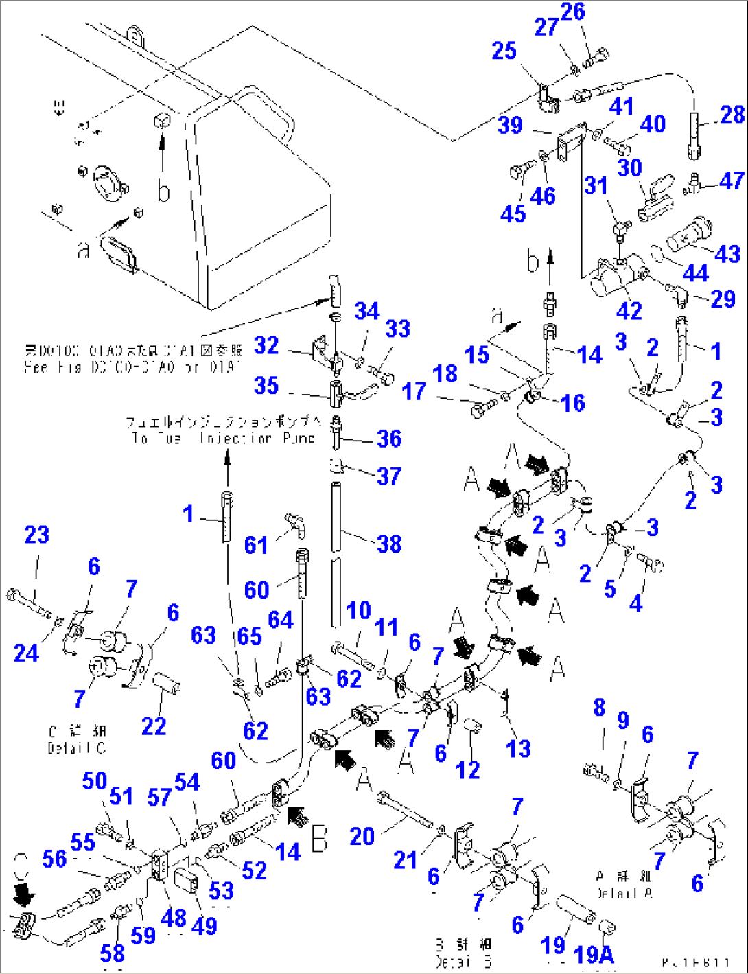 FUEL PIPING (FOR CUSHION DOZER)