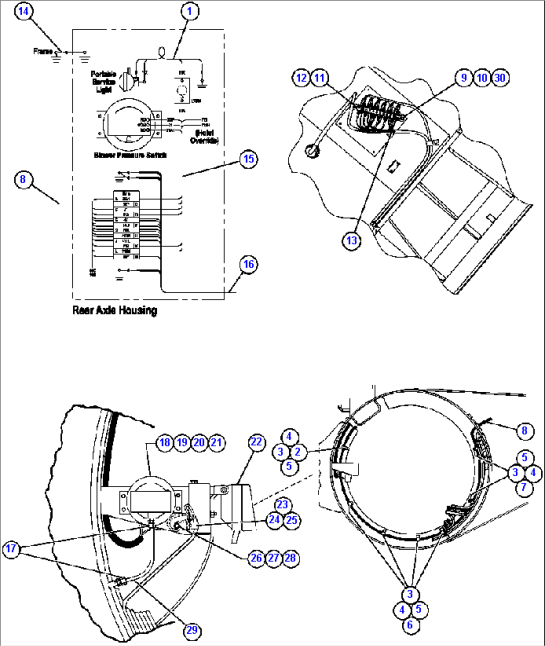 AXLE HOUSING ELECTRICAL GROUP