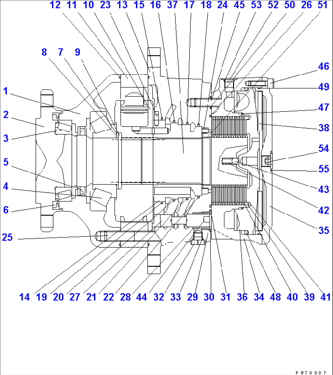 FRONT TRAVEL MOTOR (INNER PARTS)