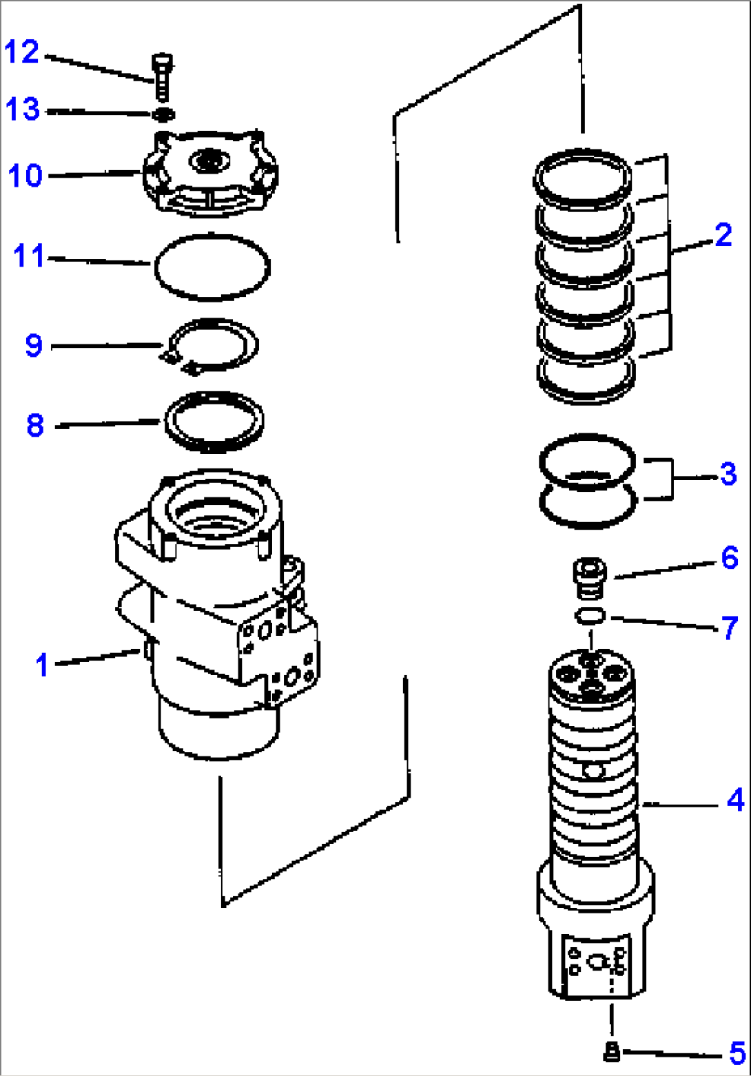 FIG NO. N1310-5101 SWIVEL JOINT (KOMATSU)