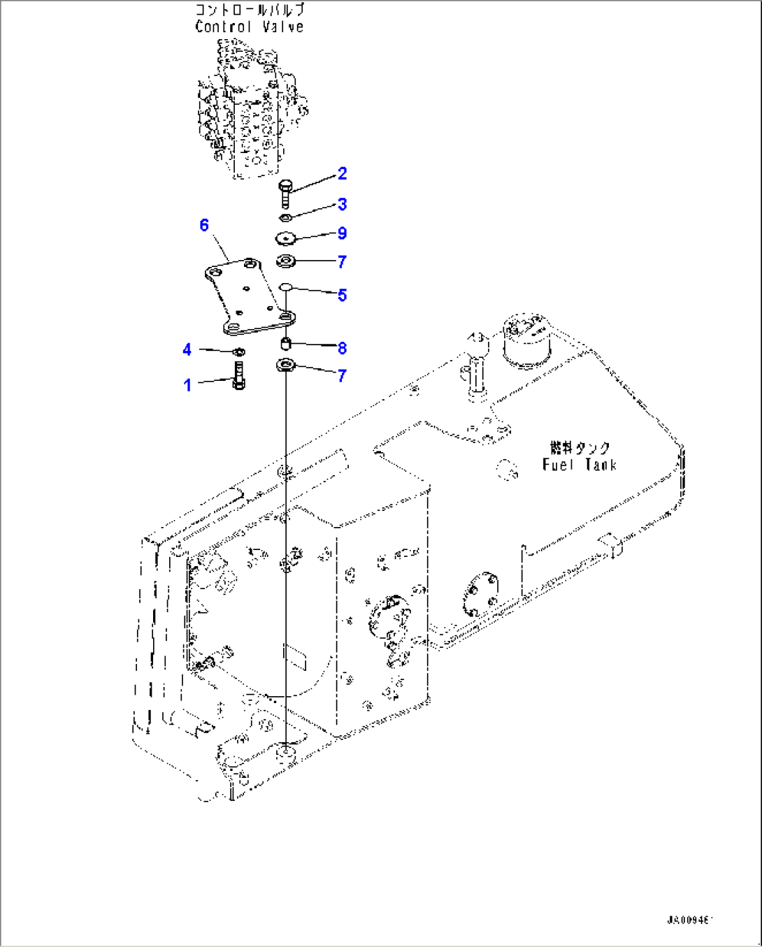 Control Valve, Mounting (#30001-)