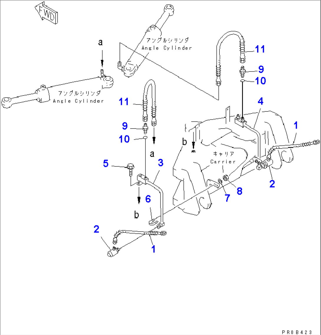 P.A.P. (ANGLE CYLINDER LINE 1/2)