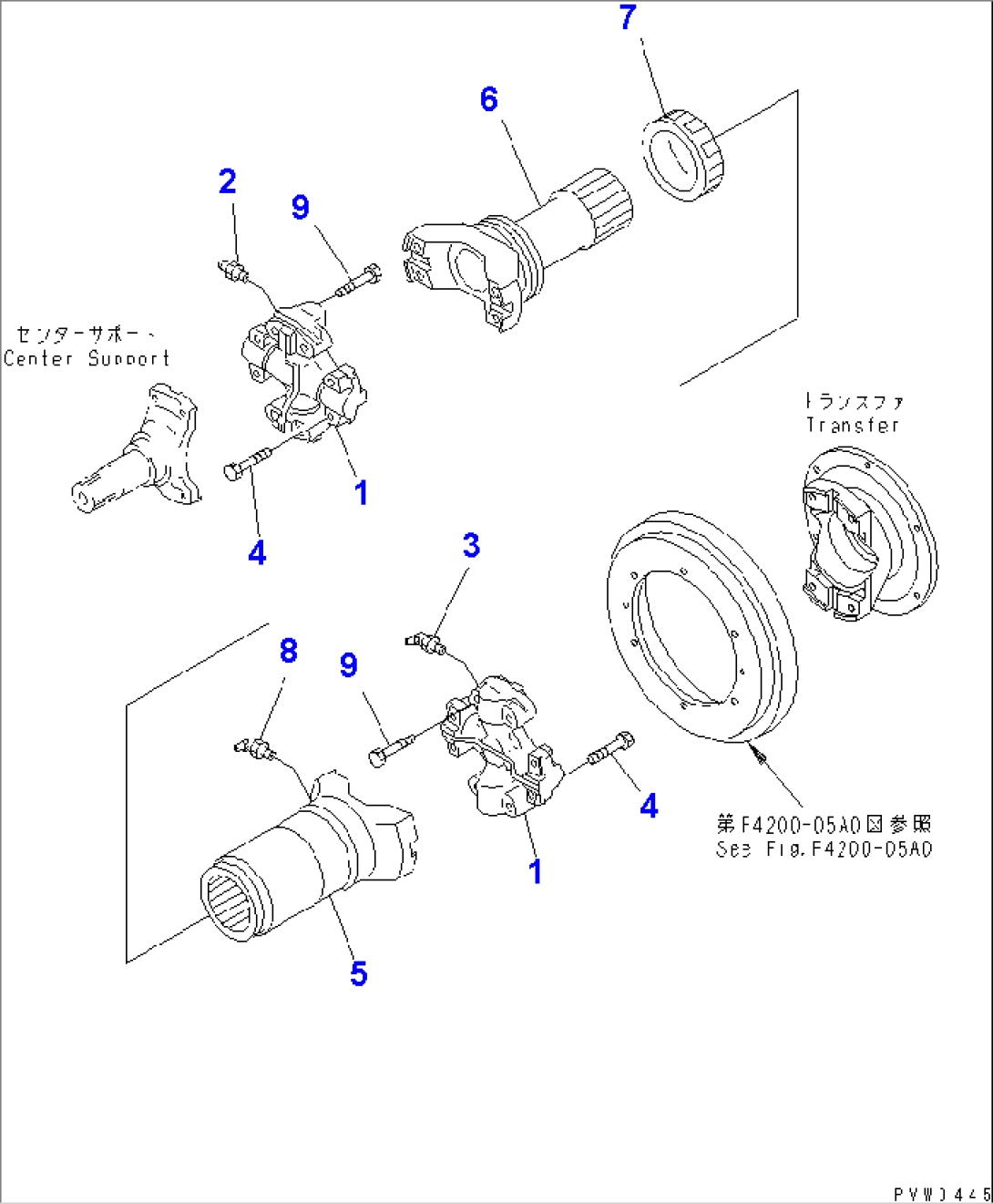 DRIVE SHAFT (CENTER)(#50001-50012)