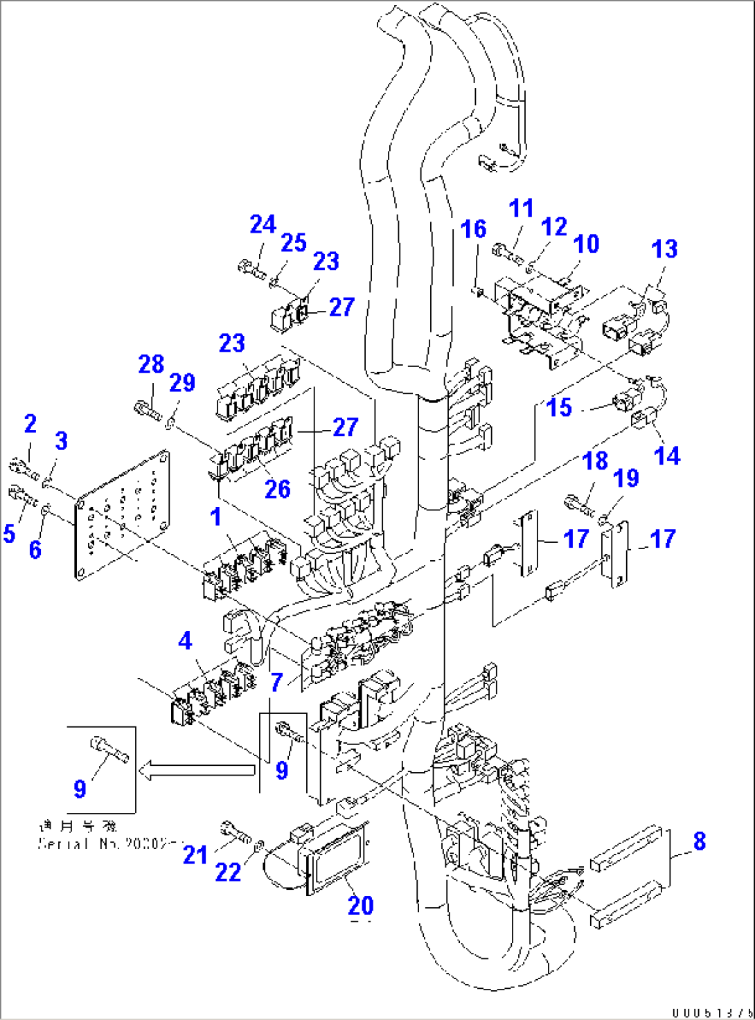 ELECTRICAL SYSTEM (CAB BASE) (CASE) (CIRCUIT BREAKER AND SWITCH)(#20001-)
