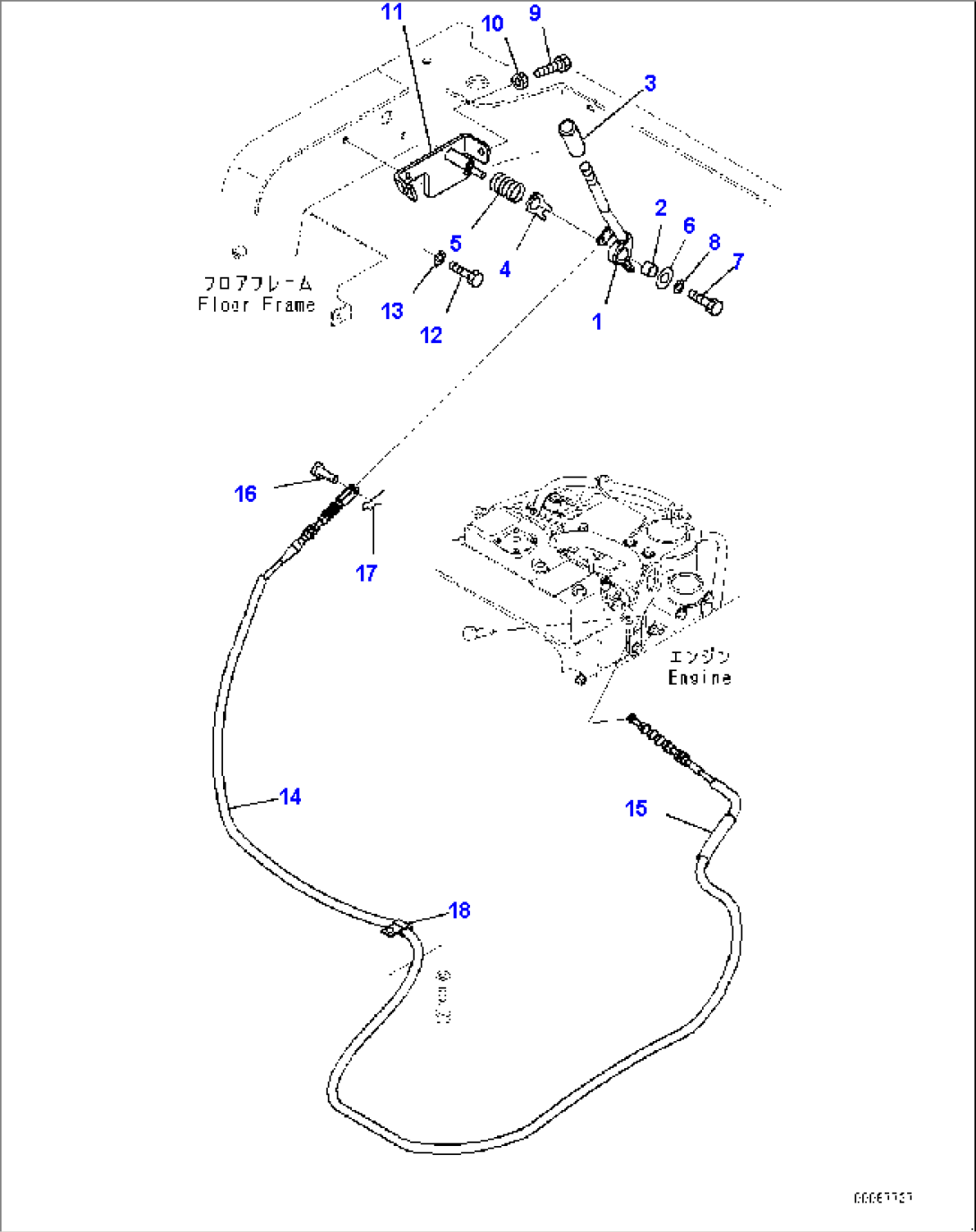 Cab, Fuel Control Lever (#20509-21000)