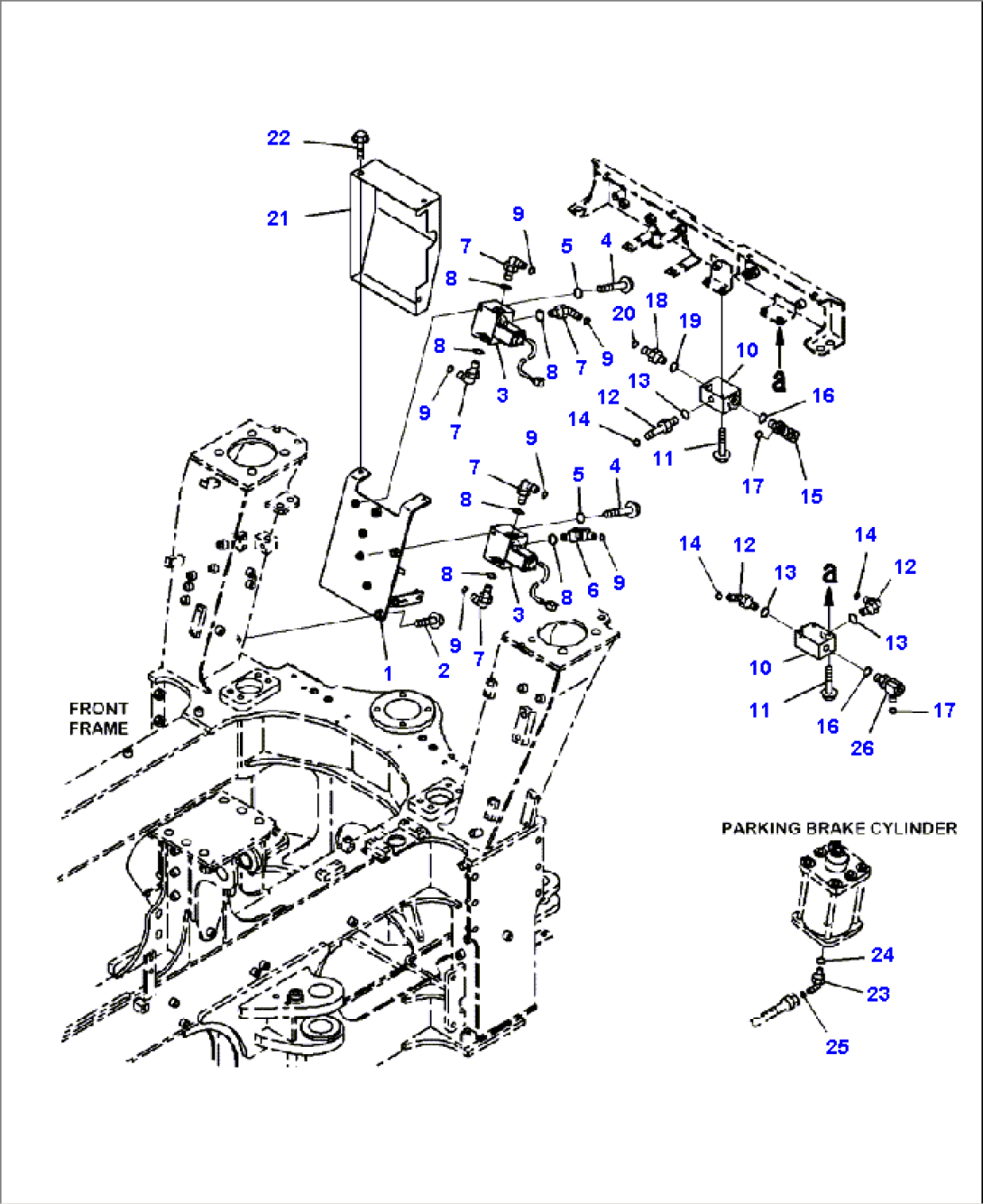 H3511-09A0 BRAKE PIPING LINE CONNECTIONS (1/5)