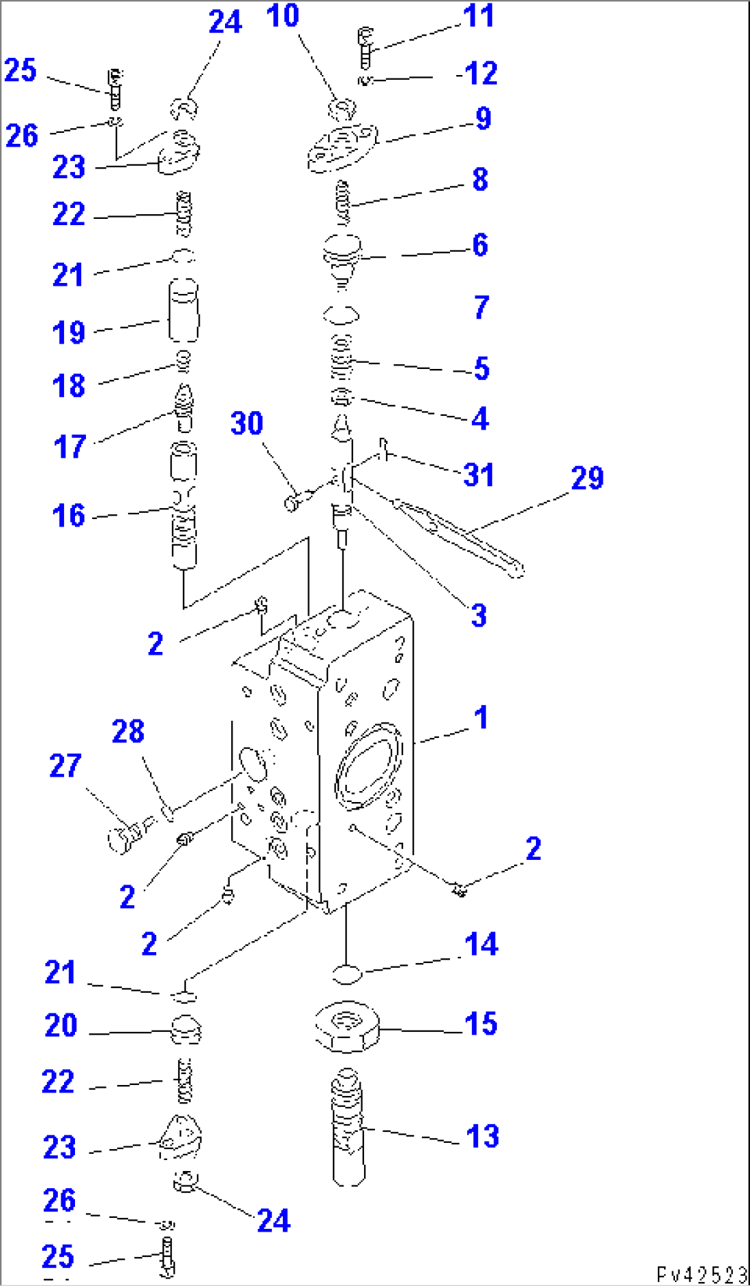 LOADER PUMP (SERVO VALVE¤ FRONT 2/3) (8/9)