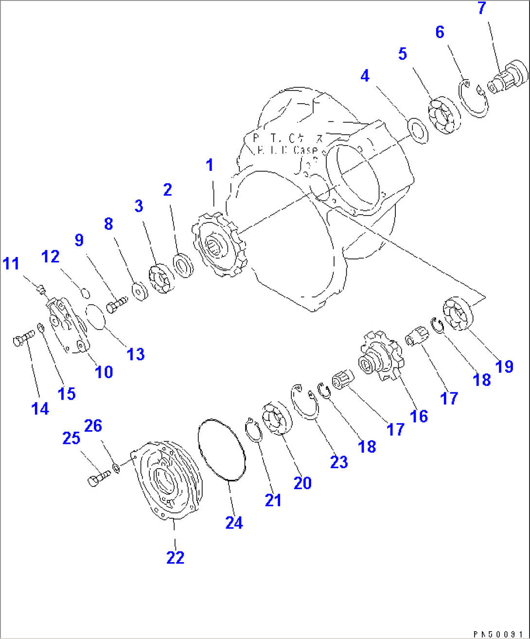 TRANAMISSION (POWER TAKE OFF) (2/2)(#6001-6692)