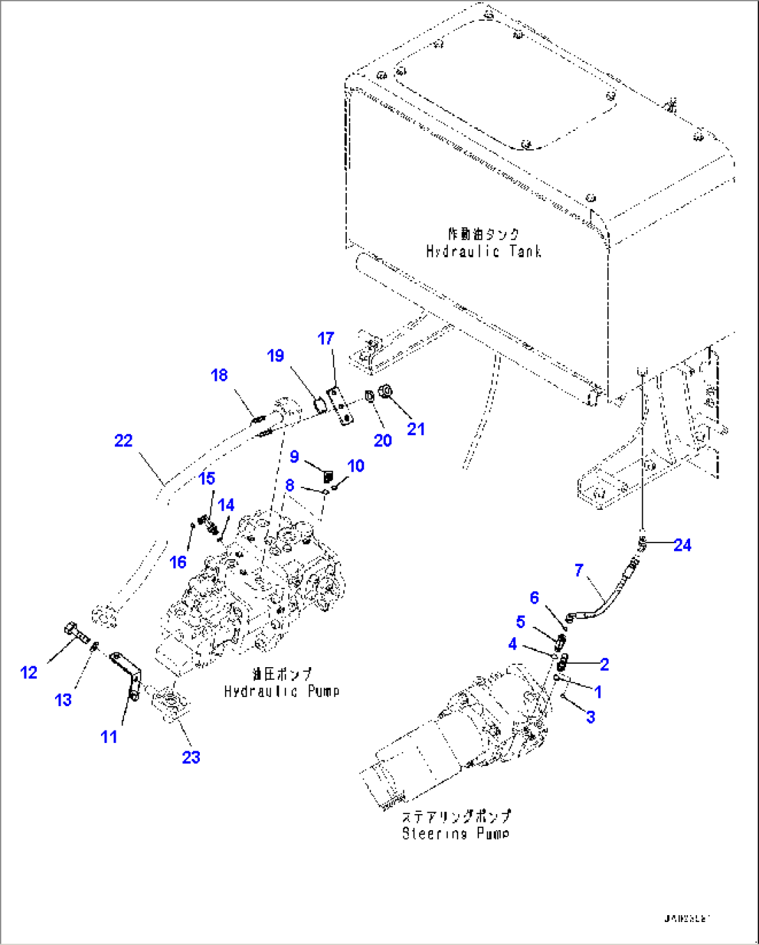 Hydraulic Pump, LS Piping (#90216-)