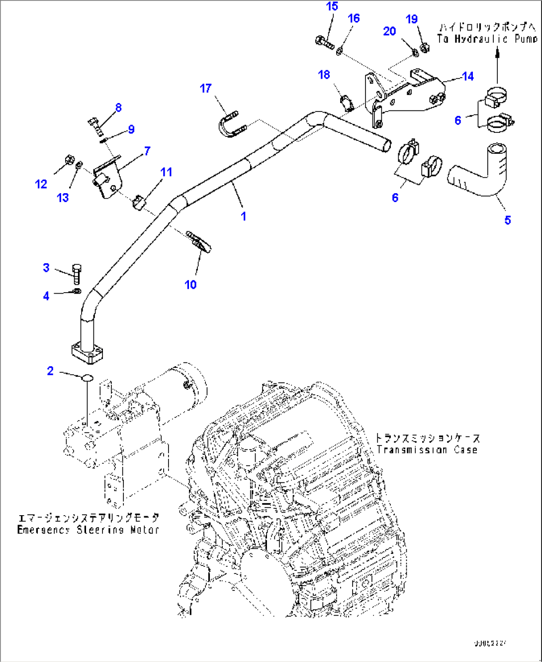 Torque Converter and Transmission, Suction Piping (#65501-)